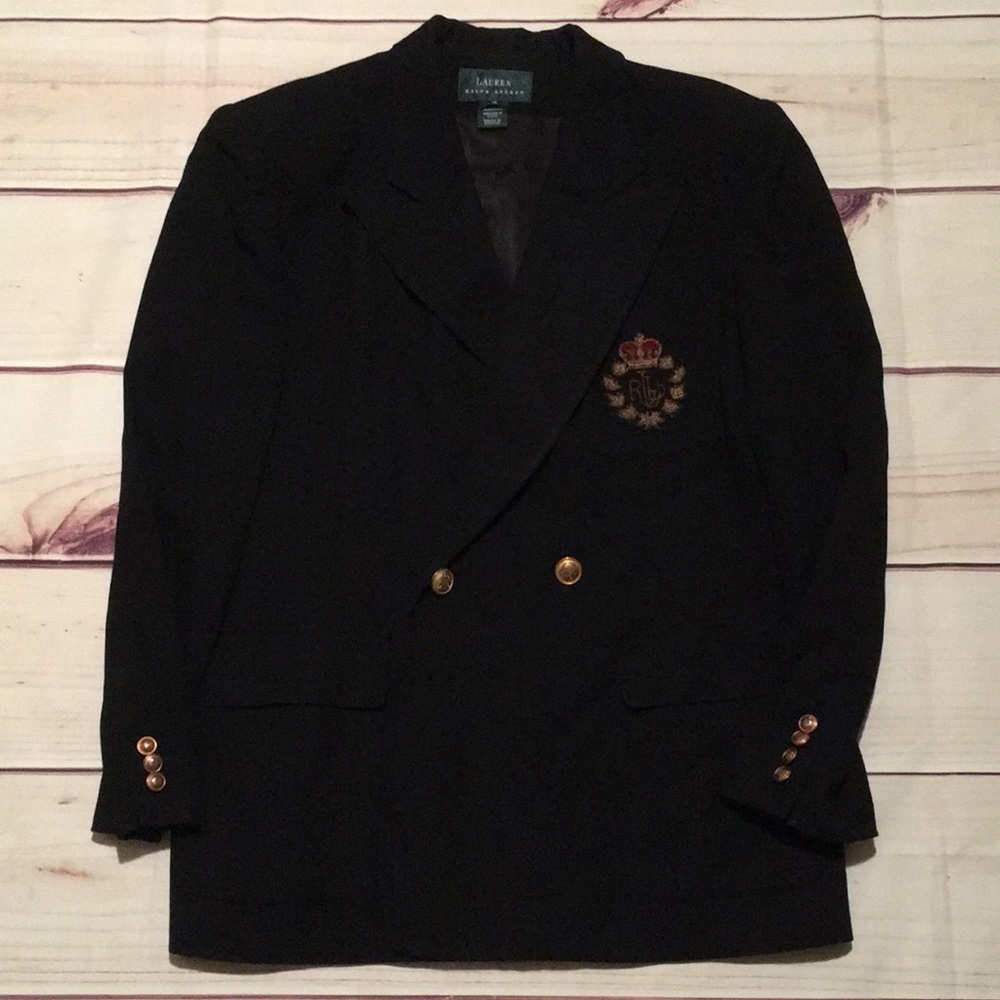 Vintage Ralph Lauren Blazer Size 16 monogram